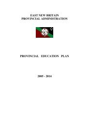 East New Britain - Department of Education