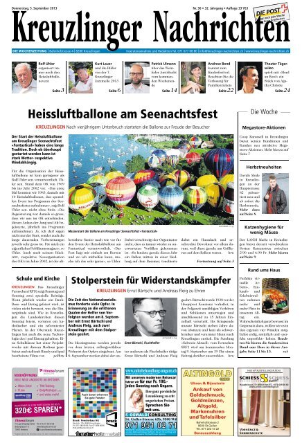 Heissluftballone am Seenachtsfest - Aktuelle Ausgabe