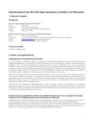 Abschlussbericht des DFG-Villa Vigoni-Gesprächs Architektur und ...