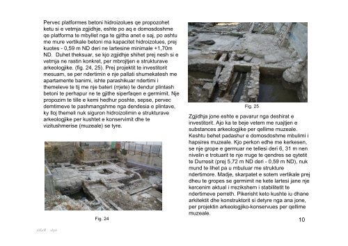 Projekt për konservimin arkeologjik dhe paraqitjes muzeale të ...