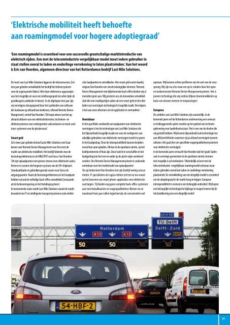 WIE VAN DE DRIE: - E-Mobility Magazine