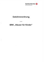 Gebührenordnung - BRK Kreisverband München