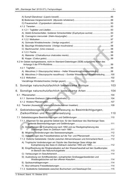 Teil II: Managementplan – Fachgrundlagen - Landkreis Starnberg