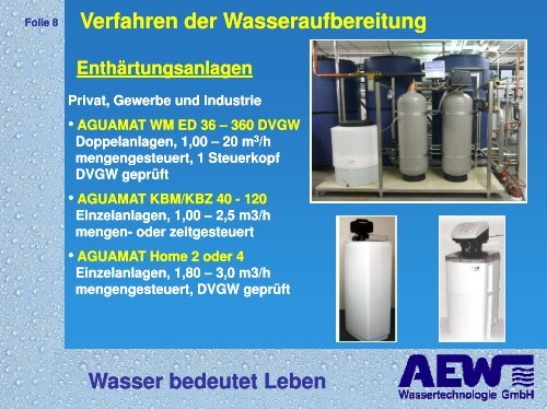 Bedeutung der Wasserqualität für die Reinigung v ... - akipev.de