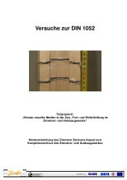 TP II -Versuche - Holzbau Kompetenzzentren