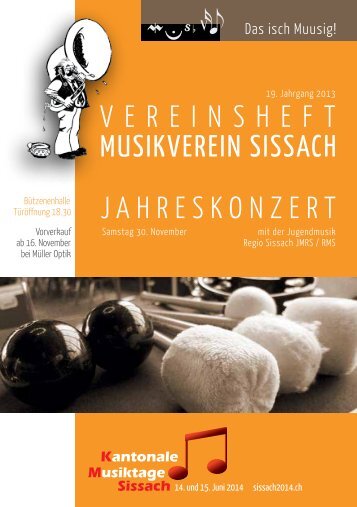 Vereinsheft Nr. 19 - Musikverein Sissach
