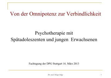 Download (pdf) - Institut für Psychoanalyse der DPG Stuttgart
