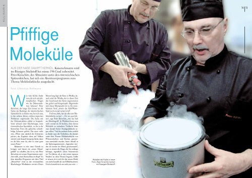 pfiffige Molekularküche - Kochen in Wien