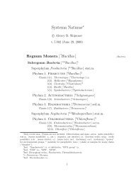 Systema Naturae - Materials of Alexey Shipunov