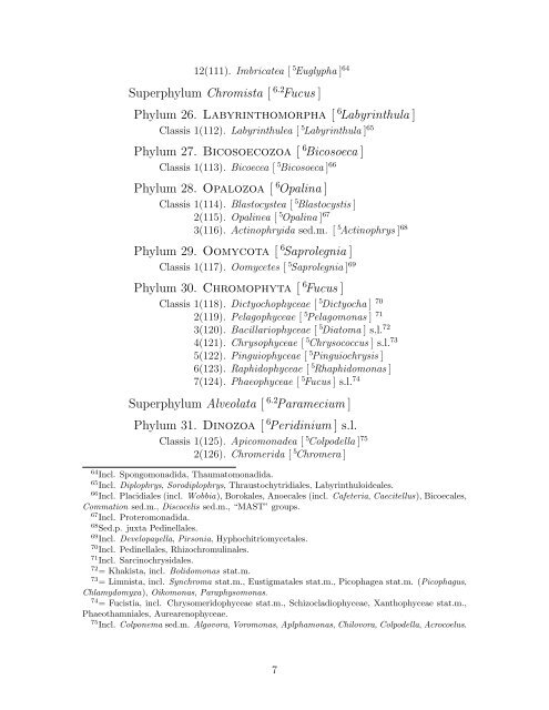 Systema Naturae - Materials of Alexey Shipunov