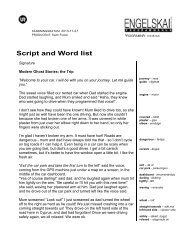 Script and Word list - UR