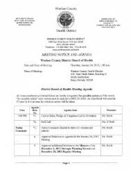 MEETING NOTICE AND AGENDA - Washoe County, Nevada