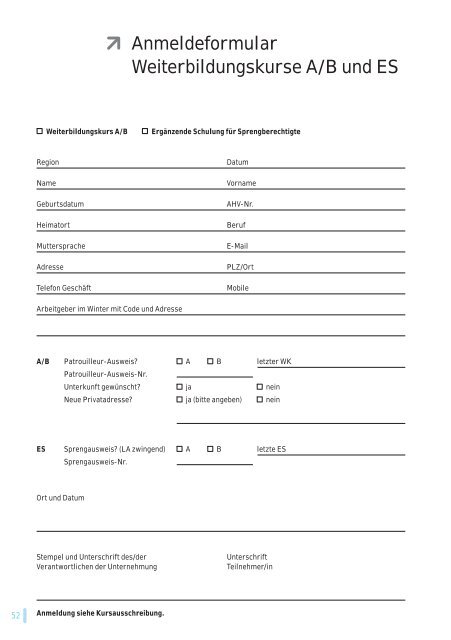 Kursprogramm 2013/14 - Seilbahnen Schweiz