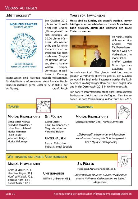 Kirchenzeitung Dezember 2012 der katholischen ...