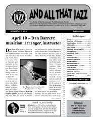 Dan Barrett: musician, arranger, instructor - Sacramento Traditional ...