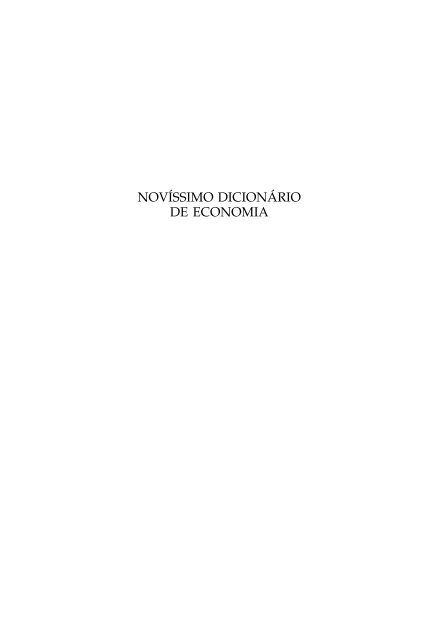 PDF) Dicionário de direito, economia e contabilidade