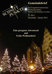 Ausgabe 5 | Dezember - Januar - Kirchenkreis Burgdorf