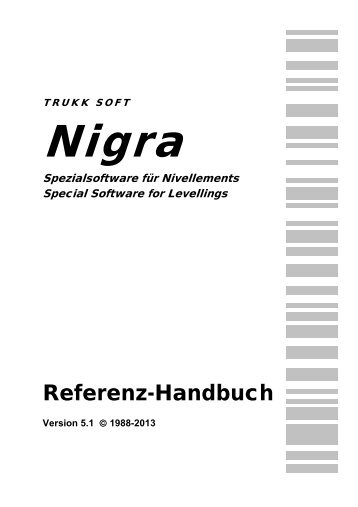 Referenz-Handbuch - Nigra - Nivellement