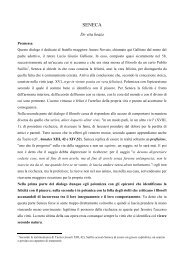 SENECA De vita beata - Introduzione e testi