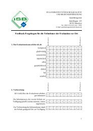 Feedback-Fragebogen für die Teilnehmer der Evaluation vor Ort