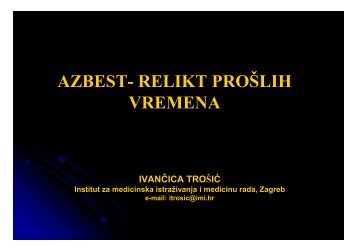 azbest-relikt prošlih vremena