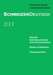 SchweizerDeutsch 2/13