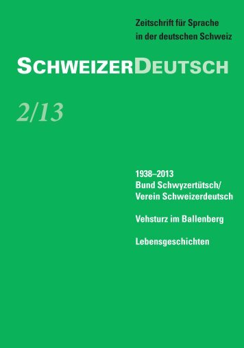 SchweizerDeutsch 2/13