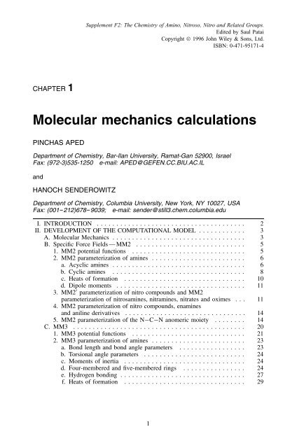 The MM2 steric energy values and various physical prop- erties (dipole