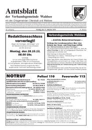 Kalenderwoche 41 - Verbandsgemeinde Waldsee