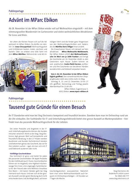 Anzeiger Luzern, Ausgabe WB, 20. November 2013