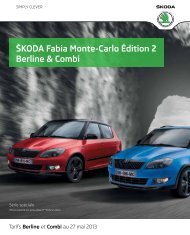 ŠKoDA Fabia Monte-Carlo Édition 2 Berline & Combi - Skoda