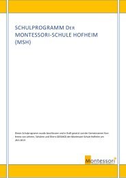 Schulprogramm - Montessori-Zentrum Hofheim
