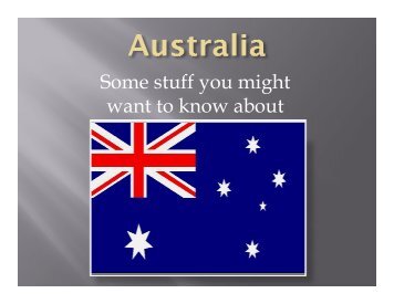 Australia presentation