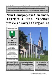 Neue Homepage für Gemeinde, Tourismus und Vereine: www ...