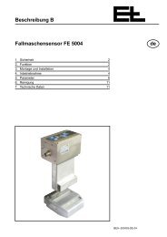 Beschreibung B Fallmaschensensor FE 5004 de - Erhardt+Leimer