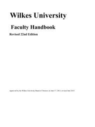 Revised 22 nd Ed. Faculty Handbook - Wilkes Portal