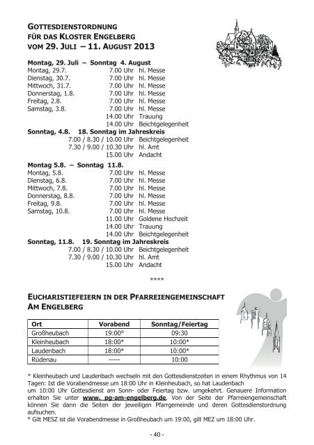 Großheubacher Nachrichten Ausgabe 15-2013 - STOPTEG Print ...