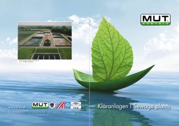 Kläranlagen l Sewage plants - M-U-T Maschinen Umwelttechnik