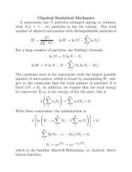 Statistical Mechanics, Thermodynamics, Fermions, Bosons