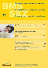 Bulletin des médecins suisses 44/2013 - Schweizerische Ärztezeitung