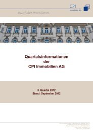 stil.sicher.investieren. - CPI Immobilien AG