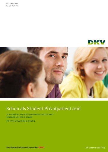 Prospekt zur Privaten Krankenversicherung für Studenten