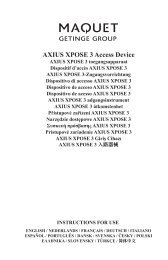 AXIUS XPOSE 3 Access Device IFU - Maquet