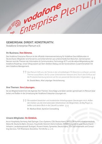 Factsheet - Vodafone Enterprise Plenum eV