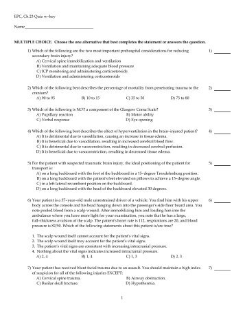 EPC, Ch 23 Quiz w-key ...