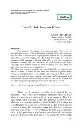 Use of Archaic Language in Law - European Academic Research