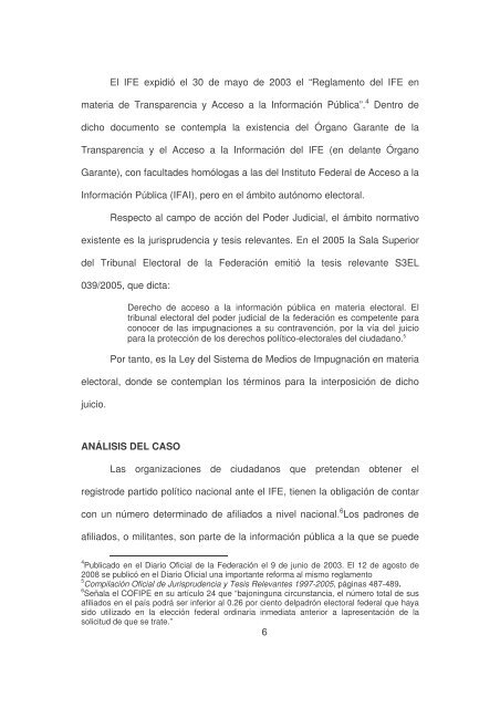 Acceso a datos del padrón de militantes de un partido político - Caipec