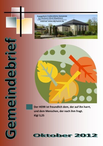 Gemeindebrief Oktober 2012 - EFG Hamm Bockum-Hövel