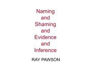 Naming and Shaming and Evidence and Inference - Sociology and ...