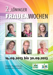 Programm Frauenwochen 2013 - Verkehrsverein Löningen im Hasetal